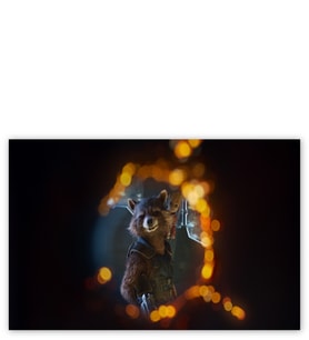Ahşap Tablo Guardians Of The Galaxy Rocket Racoon Ve Baby Groot
