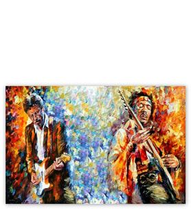 Ahşap Tablo Eric Clapton Leonid Afremov Yağlıboya
