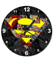 Supermen Kavgası Baskılı Duvar Saati