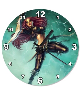 Katarina Aram Pentakill Şekilli Duvar Saati