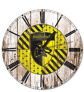 Hufflepuff Harry Potter Tasarım Duvar Saati