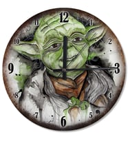 Yıldız Savaşlarından Yoda Şekilli Duvar Saati