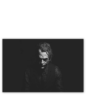 Ahşap Tablo Joker Karanlık Mod SB