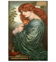 Ahşap Tablo Dante Gabriel Rossetti Proserpine Yağlıboya