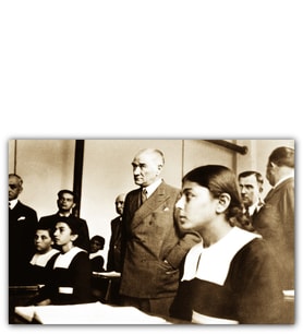 Ahşap Tablo Başöğretmen Mustafa Kemal Atatürk