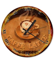 Caffe Latte Tasarım Duvar Saati