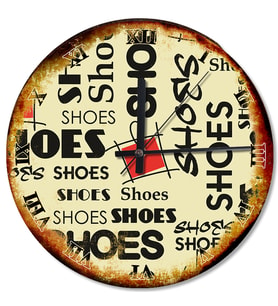 Shoes Afişleri Sessiz Duvar Saati