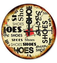 Shoes Afişleri Sessiz Duvar Saati