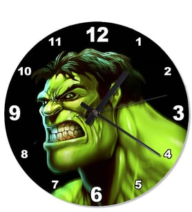 Yeşil Dev Hulk Tasarım Duvar Saati