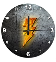 Flash Logo Desenli Duvar Saati