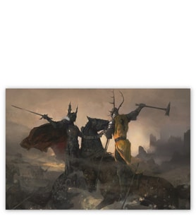Ahşap Tablo Game Of Thrones Savaşan Şövalyeler