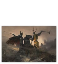 Ahşap Tablo Game Of Thrones Savaşan Şövalyeler