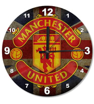 Manchester United FC Ahşap Duvar Saati