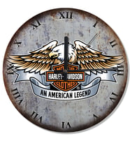 Harley Davidson Kartal Logo Tasarım Duvar Saati