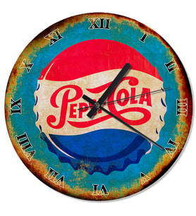 Pepsi Cola Kapağı Baskılı Duvar Saati