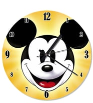 Mickey Mouse Sesiz Duvar Saati