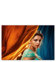 Ahşap Tablo Aladdin Princess Jasmine Görseli