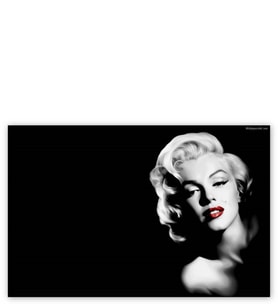 Ahşap Tablo Marilyn Monroe Kırmızı Ruj SB