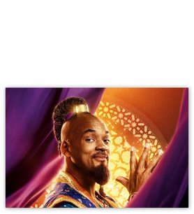 Ahşap Tablo Aladdin Cini Genie Will Smith Görseli