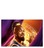 Ahşap Tablo Aladdin Cini Genie Will Smith Görseli