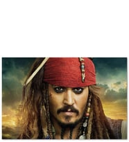 Ahşap Tablo Karayip Korsanları Jack Sparrow Görsel
