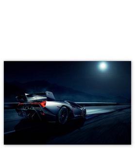Ahşap Tablo Lamborghini Veneno Arkadan Görünüş