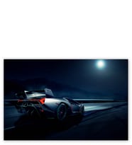 Ahşap Tablo Lamborghini Veneno Arkadan Görünüş