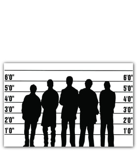 Ahşap Tablo The Usual Suspects  Silhouettes