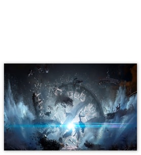 Ahşap Tablo Titanfall Patlama Konsept Art