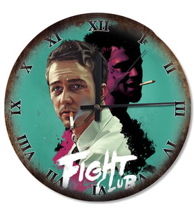 Fight Club Desenli Duvar Saati