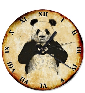 Kalpli Panda Tasarım Duvar Saati