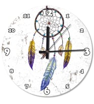 Dream Catcher Ahşap Duvar Saati