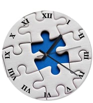 Kayıp Parça Puzzle Dekoratif Duvar Saati