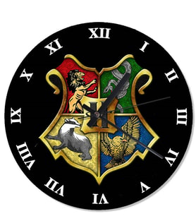 Harry Potter Amblemi Retro Duvar Saati