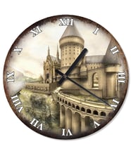 Hogwarts Kalesi Özel Tasarım Duvar Saati