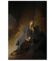 Ahşap Tablo Dinlenen İhtiyar Yağlıboya