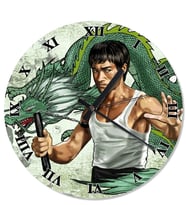 Bruce Lee  Roma Rakkamlı Duvar Saati