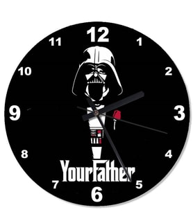 Starwars Your Father Tasarım Duvar Saati
