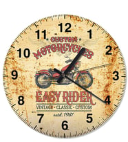 Easy Rider Motorcycles Özel Tasarım Duvar Saati