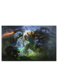 Ahşap Tablo Star Wars Yoda Vs General Grievous