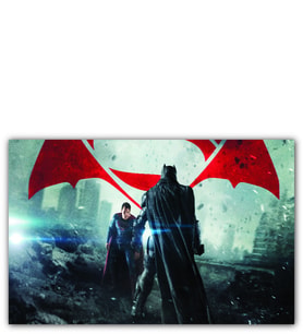 Ahşap Tablo Batman Superman Son Dövüş