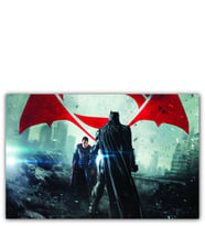 Ahşap Tablo Batman Superman Son Dövüş