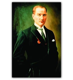 Ahşap Tablo Mustafa Kemal Atatürk Portre