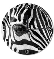 Zebra Gözü Ahşap Duvar Saati