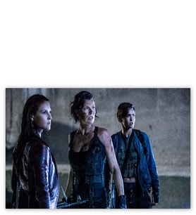 Ahşap Tablo Resident Evil Milla Jovovich, Ali Larter, Ruby Rose