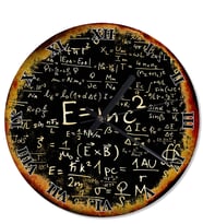 E=Mc2 Albert Einstein Şekilli Duvar Saati