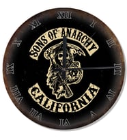 Sons Of Anarchy California Dekoratif Duvar Saati