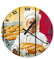 Ekmek Fırını Baskılı Duvar Saati