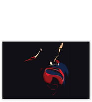 Ahşap Tablo Süperman Adalet Birliği Minimal Art