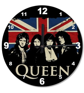 Queen Freddie Mercury Ahşap Duvar Saati